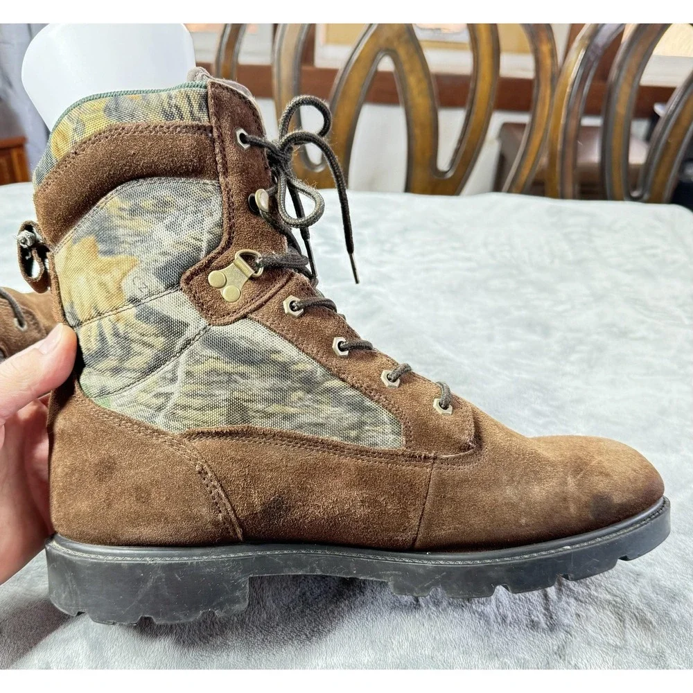 Brahma Boots Mens Size 13 Brown Camo Suede Thinsulate Hunting Snow Boots